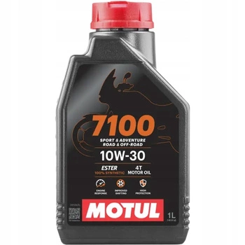 Olej do silników MOTUL 7100 SAE 10W30 SN JASO MA-2 Syntetyczny 1L