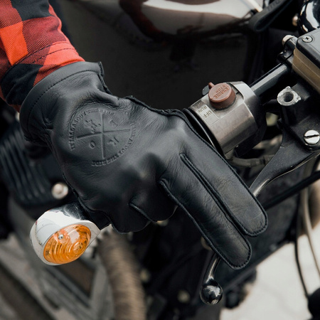 Rękawice Motocyklowe Skórzane Broger Alaska Lady Black