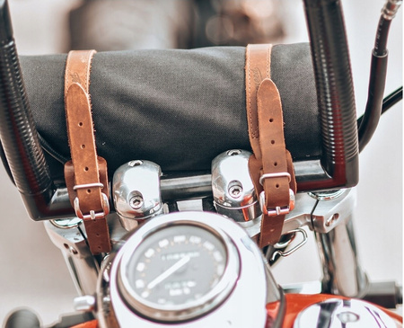 Rolka czarna Cordura Brązowe Paski