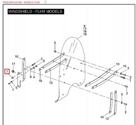 Nakrętka kołpakowa calowa 5/16-18 Harley Davidson OEM