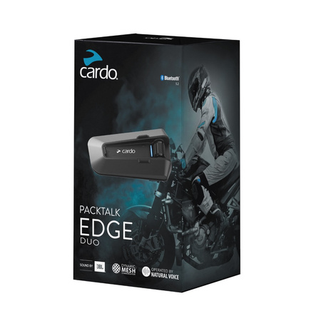 Interkom Cardo Packtalk EDGE Duo – Mesh, BT 5.2, 2 szt. JBL – PL