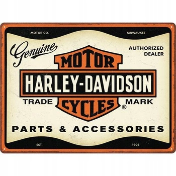 Plakat Metalowy 30x40 Harley-Davidson Parts
