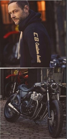 Honda Vintage - Bluza z kapturem Custom Built