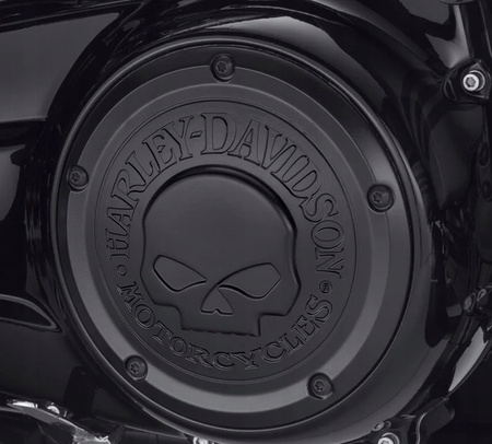 Pokrywa Willie G Skull Derby Cover Harley Davidson 16-later Touring Black
