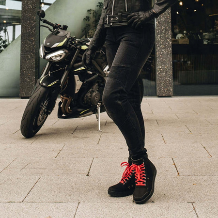 Spodnie Motocyklowe Jeansowe Ozone Agness II Lady Washed Black