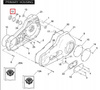 Uszczelniacz wewnętrznej pokrywy sprzęgła Harley Davidson