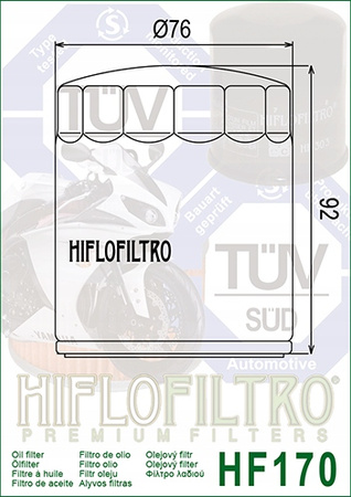 Filtr oleju Hiflo HF170C Harley Davidson
