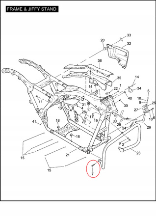 Śruba calowa 3/8"-16 x 7/8" Torx Klasa 5 Harley Davidson OEM
