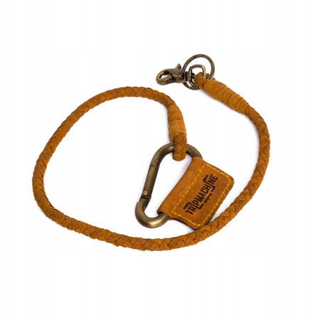 Brelok pleciony Trip Machine Braided key chain tan