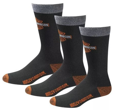 Skarpetki Harley Davidson Rider Mid Calf 3-pack rozmiar