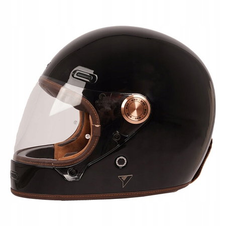 Kask Motocyklowy By City Roadster III czarny błyszczący