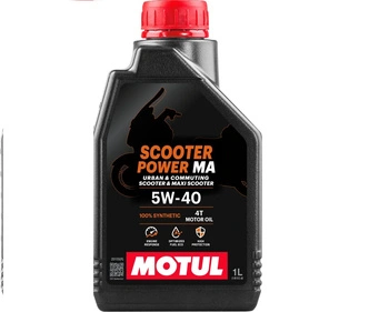 Olej silnikowy 4T MOTUL Scooter Power 5W40 SN JASO MA Syntetyczny 1L