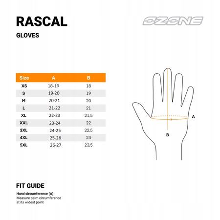 Rękawice Skórzane Bez Palców Ozone Rascal Black