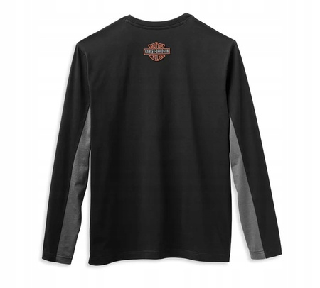 Męski Longsleeve Copperblock Block Letter Harley Davidson