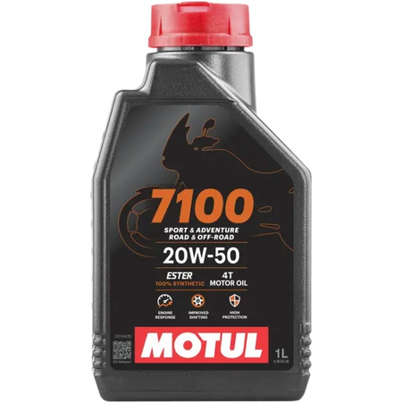 Olej silnikowy 4T MOTUL 7100 20W50 SN JASO MA-2 Syntetyczny 1L
