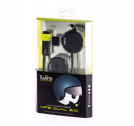 Zestaw słuchawkowy bluetooth do kasku Twiins HF2 Dual 5.0