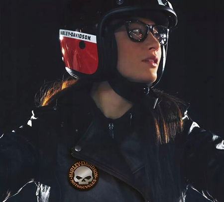 Naszywka Harley-Davidson Willie G Odblaskowa pomarańczowo/czarna