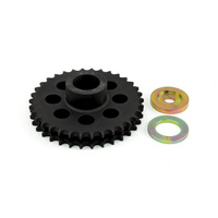 Solidna zębatka silnika 34T Harley Twin Cam – eliminacja kompensatora OEM