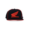 Czapka z daszkiem Honda HRC Racing Flat Cap – logo Honda Wing, czarna