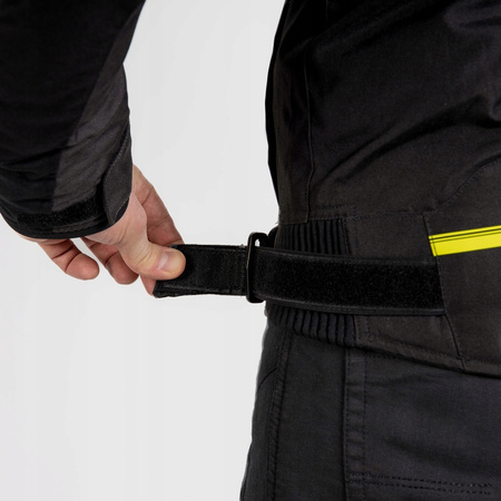 Kurtka Motocyklowa Tekstylna Rebelhorn Borg Black/Dark Grey/Flo Yellow
