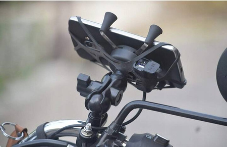 FreedConn motocyklowy uchwyt na telefon z ładowarką USB