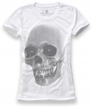 KOSZULKA T-SHIRT DAMSKI UNDERWORLD SKULL WHITE