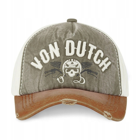Czapka z czaszką Von Dutch Xavier grey