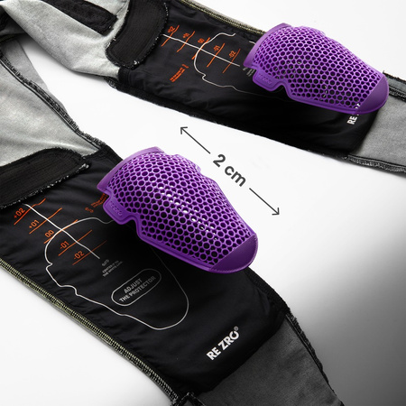 Spodnie Motocyklowe Jeans Rebelhorn Vandal Monolayer Washed Black