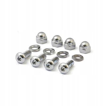 Zestaw śrubek do montażu tablicy rejestracyjnej