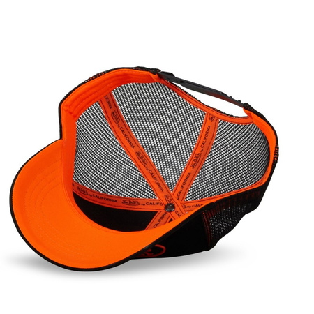 Czapka z Daszkiem Von Dutch Oval Patch Black/Orange – A-Frame Trucker