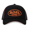 Czapka z Daszkiem Von Dutch Oval Patch Black/Orange – A-Frame Trucker