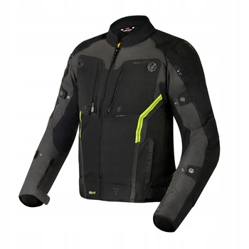 Kurtka Motocyklowa Tekstylna Rebelhorn Borg Black/Dark Grey/Flo Yellow