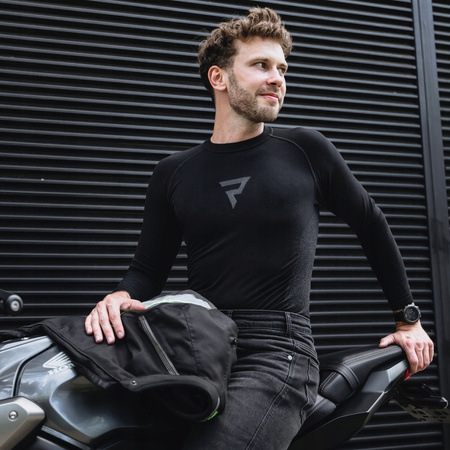 Koszulka Termoaktywna z Długim Rękawem Rebelhorn Freeze II Black