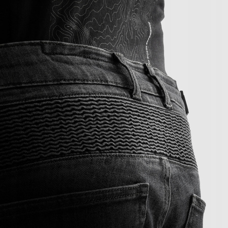 Spodnie Motocyklowe Jeans Rebelhorn Vandal Monolayer Washed Black