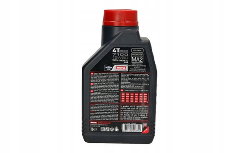 Olej do silników 4T MOTUL 7100 SAE 15W50 SN JASO MA-2 Syntetyczny 1L