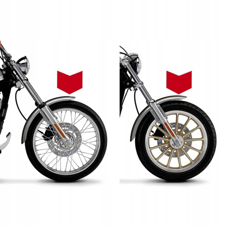 Naklejki rocznicowe na przedni błotnik Harley-Davidson Dyna, Softail