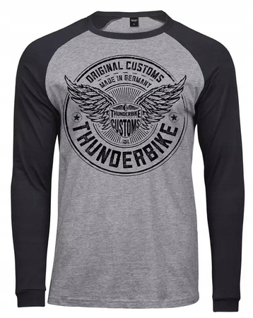 Bluza Longsleeve Thunderbike Flying Customs czarno/szary