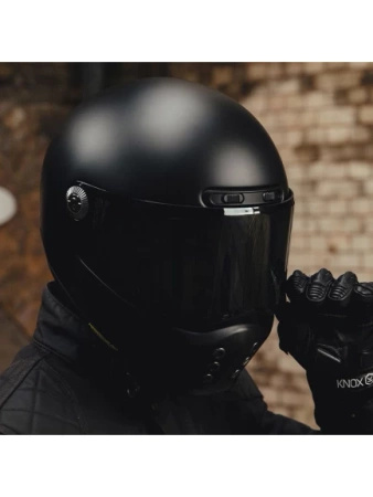 Kask HJC V10 Mat Black Włókno Szklane, Pinlock i Kominiarka Held Gratis 