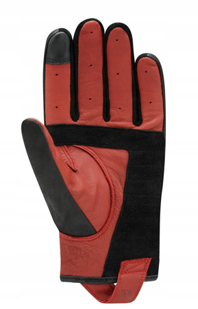 Rękawice Motocyklowe Skórzane Racer Tuxedo