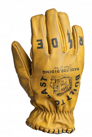 Rękawice Motocyklowe Skórzane Coyote Żółte Czarne