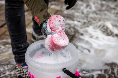 Próżniowo pakowana gąbka do mycia motocykla z mikro porami