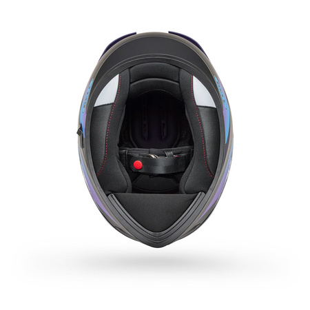 Kask Motocyklowy Bell Lithium Passion Black Purple + Kominiarka Held Gratis