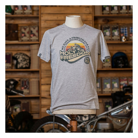 Koszulka Motocyklowa Holy Freedom L.A. Melange grey
