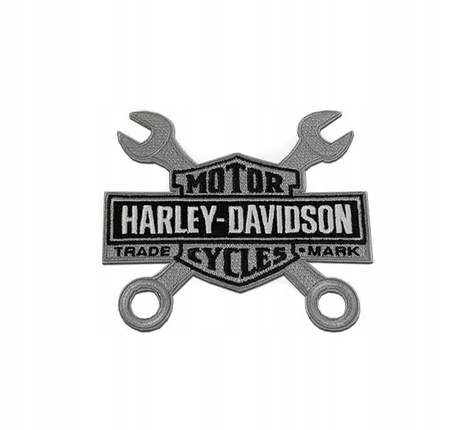 Naszywka Harley-Davidson Bar & Shield Wrenches black/grey 102 x 91 mm