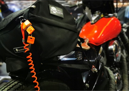 Pomarańczowa mini kłódka 30mm