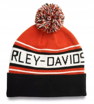 Czapka z dzianiny Harley-Davidson Pom Block Font Colorblocked