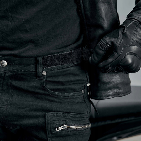 Spodnie Motocyklowe Jeansowe Rebelhorn Urban III Washed Black