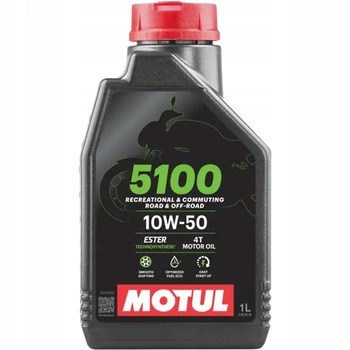 Olej do silnikowy MOTUL 4T 5100 SAE 10W50 SM JASO MA-2 Półsyntetyczny 1L