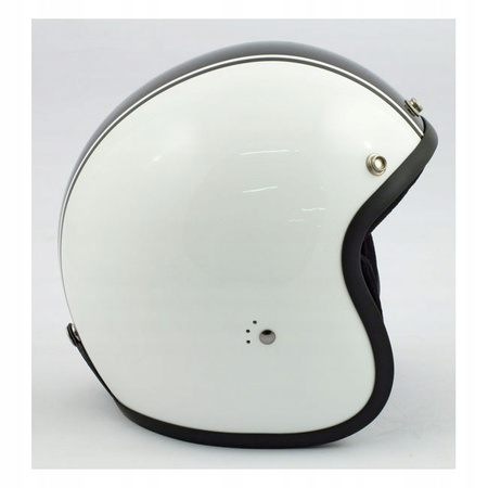 KASK OTWARTY BANDIT JET KLASYCZNY BIAŁY / CZARNY