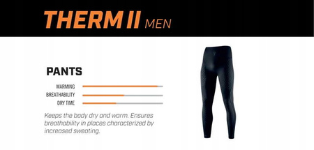 Spodnie Termoaktywne Rebelhorn Therm II Black/Grey